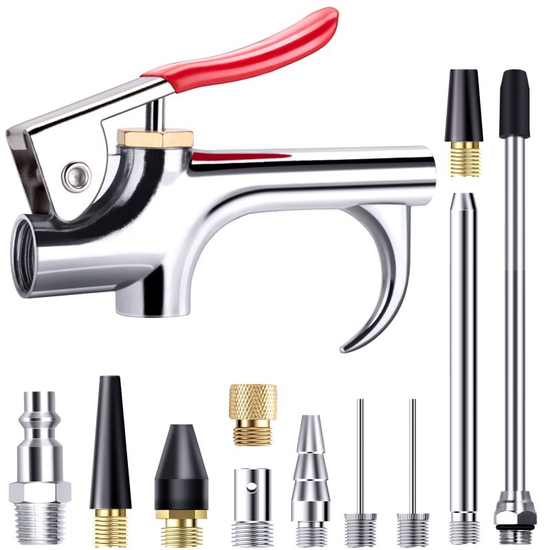 13 Pcs 2-Way Connection Air Nozzle Blow Gun Set