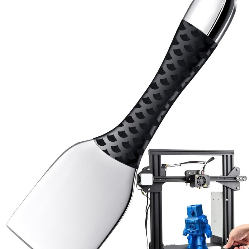 SARDVISA Professional 3D Printer Scraper Tool, 401 Stainless Steel 3D Printer Removal Spatula with Comfortable Grip, Specially Designed 3D Printer Accessories for Model Stripping Safety