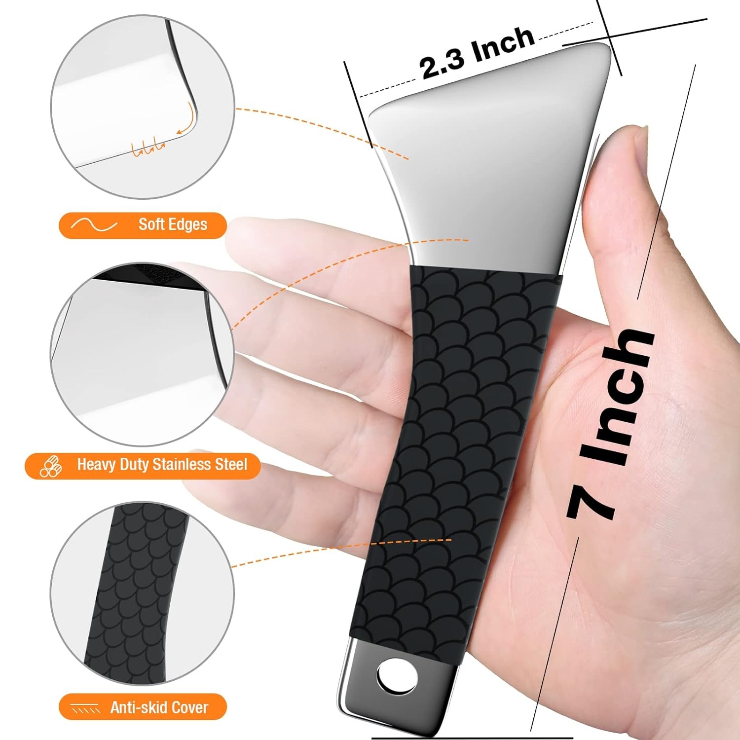 SARDVISA Professional 3D Printer Tool, Upgraded Metal 3D Printer Removal Spatula with Comfortable Grip, Specially Designed 3D Printer Accessories for Model Stripping Safety