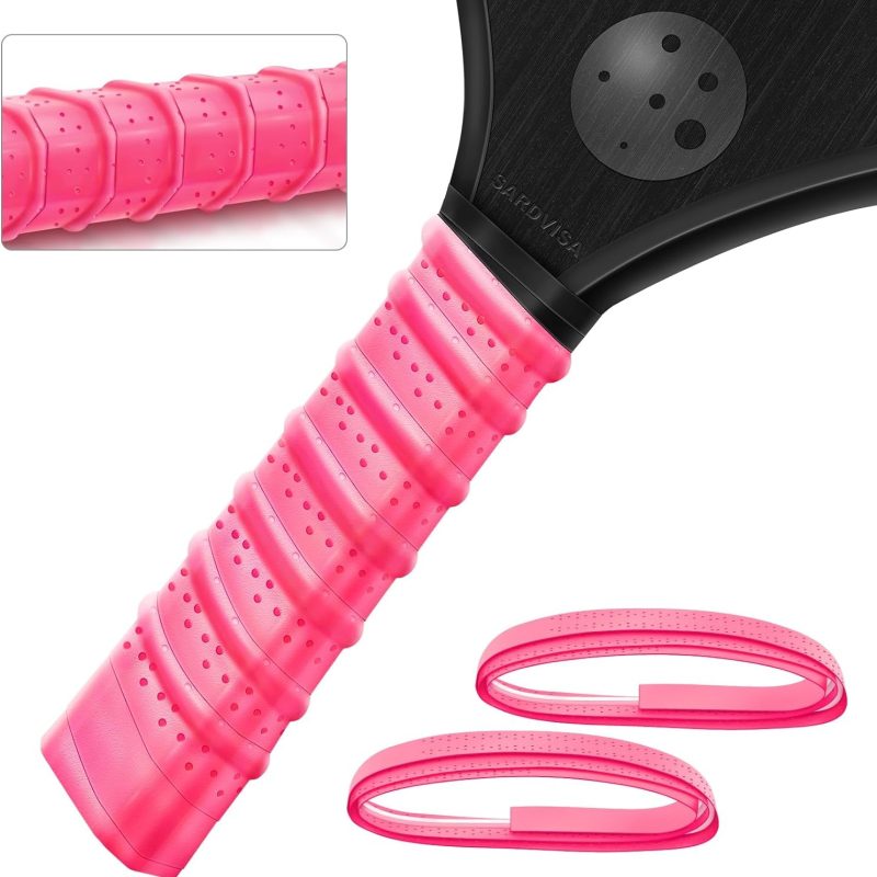 2-Packs Pickleball Paddle Grip Tape with Raised Ridge, Replacement Pickleball Overgrip Wrap for Sweat Absorption&Anti-Slip, Universal Pickle Ball Sport Accessories