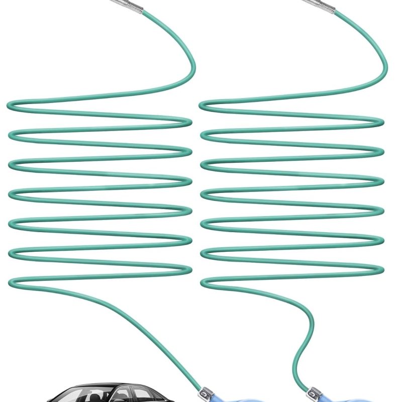 2-Packs Auto Sunroof Drain Cleaning Tool, 78 Inch Flexible Drain Brush Pipe Cleaners for Car, Tube Cleaning Brush Slim Drain Dredging Tool Perfect for Car Sunroof, Windshield Wiper Drain Hole
